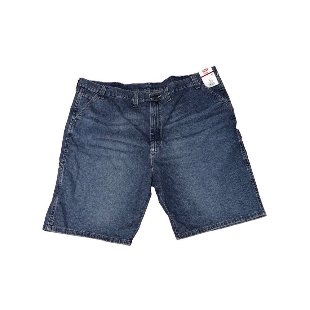 NEW WITH TAGS Wrangler Men's Five Star Carpenter Flex Comfort Shorts Blue (Size: